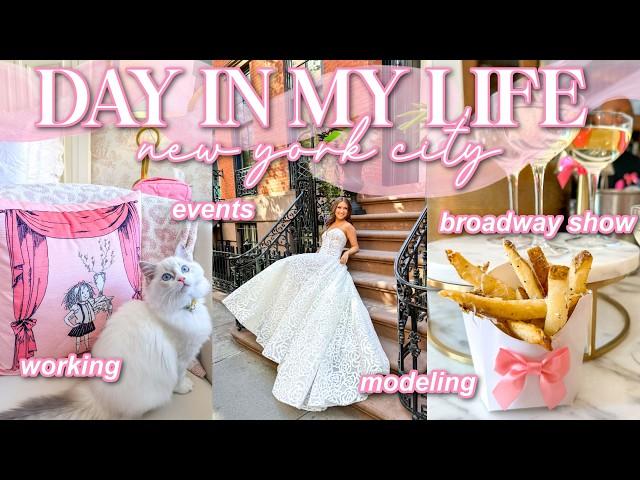 Busy Day In My Life Living in NYC | Modeling, Broadway Show, Working, Events, & More | Lauren Norris