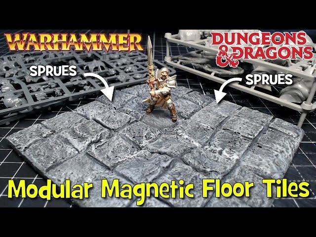 Turn SPRUES into Modular Magnetic Floor Tiles