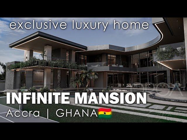 Touring The Futuristic INFINITE MANSION | Accra, GHANA  | 30100 sqft. | ORCA + Zafra