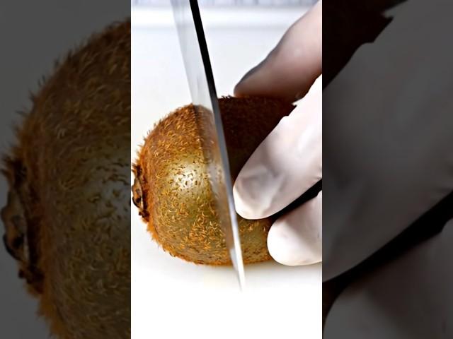 Satisfying Kiwi Cutting  | ASMR Knife Slicing in 4K | 3 Quick & Clean Cuts