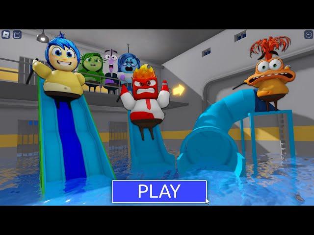 INSIDE OUT 2 WATERPARK! PRISON RUN BARRY! #roblox #obby