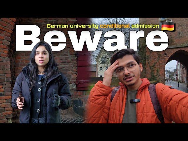 German Public University conditional acceptance | Watch this before getting admission