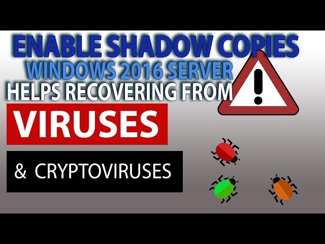 888 666 0979 - Using VSS to protect from crypto virus,human errors  in windows server - Managed IT
