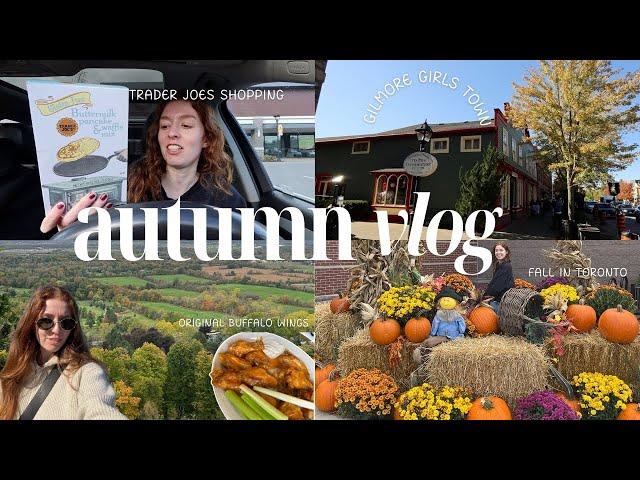 autumn vlog | gilmore girls town, long walks, trader joes and all things pumpkin