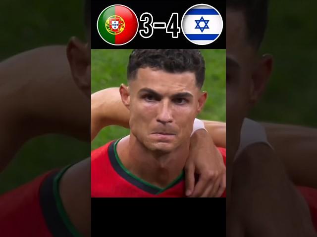 Ronaldo Sad Portugal Lost Against Israel penalty shootout #ronaldo #shorts #youtube #football