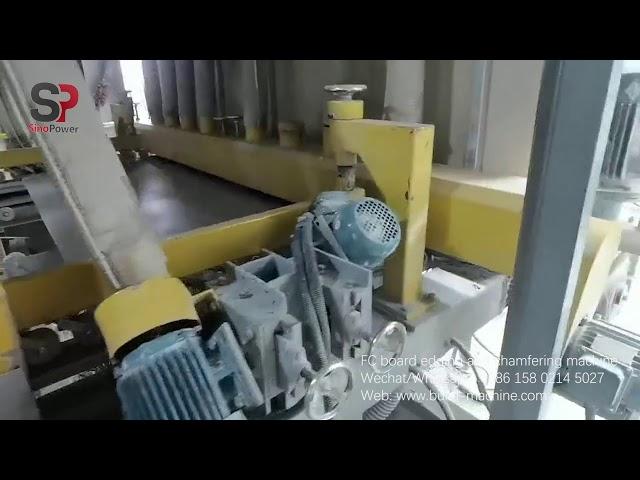 Fiber cement board machinery board edging and chamfering machine