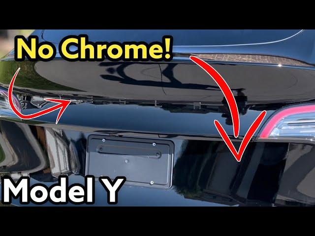 Tesla Model Y Badge Emblem Removal and Replacement | All Black No Chrome!