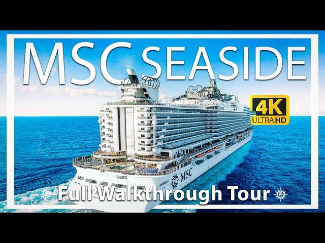 Msc SeaSide | Full Walkthrough Ship Tour & Review | Ultra HD Video | All Public Areas