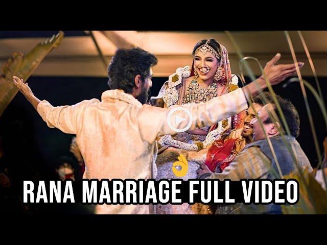 LOVELY COUPLE: RANA DAGGUBATI & MIHEEKA BAJAJ MARRIAGE FULL VIDEO | RANA Weds Miheeka | DC