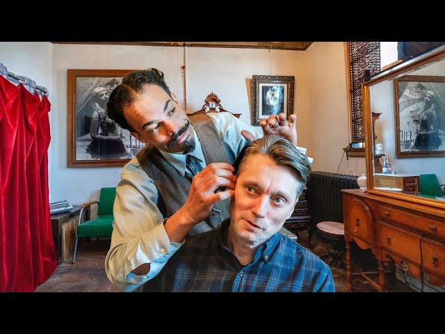  Swashbuckling Fluttering Shears Haircut With The One & Only Moustache Jim! | Minneapolis