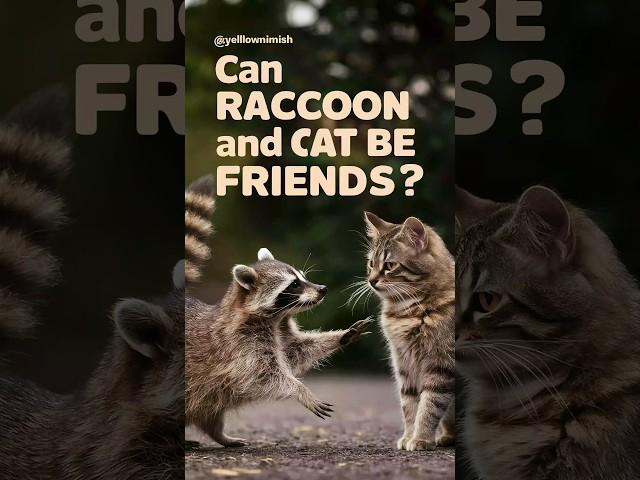 can raccoons and cats be friends #cats #cat #pet @cats