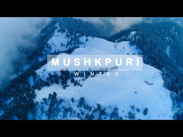 Mushkpuri Top  in Winter  Drone 4k   -  Murree Snowfall 2019 Unseen Pakistan