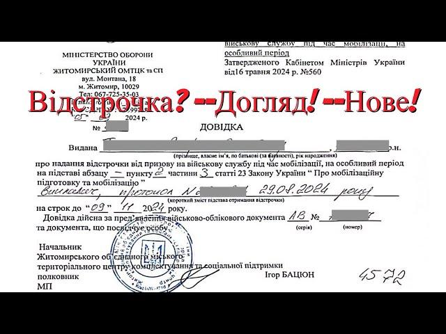 Оновлення відстрочки по догляду: Що нового? #відстрочка #доглядзасобою