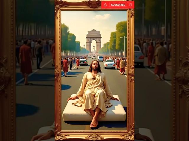 A Living Portrait: Jesus Rests Amid the Noise ️