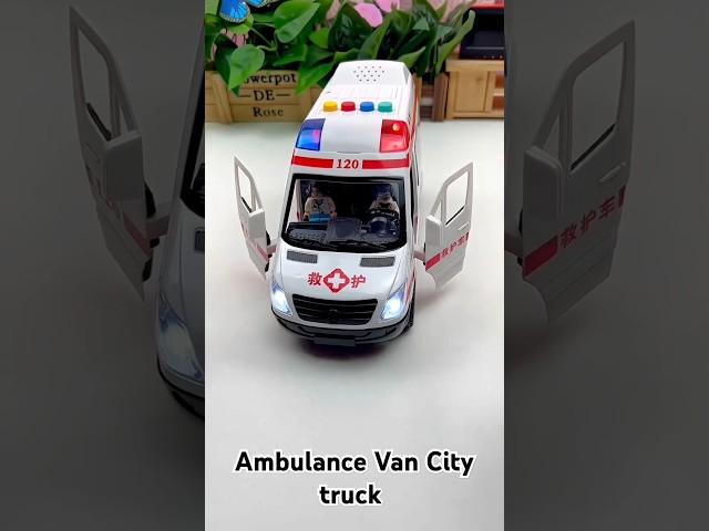 Emergency Ambulance Van police Car mini truck model vehicle #automobile #viralshorts #shorts