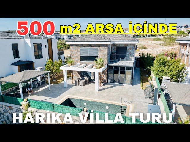 Didim Merkezde Muhteşem Villa Full Eşyalı 500 m2 Arsa İçinde E-876