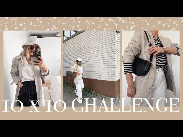 10x10 CHALLENGE SPRING 2020 | Capsule wardrobe challenge - 10 items 10 outfits | SandraEmilia