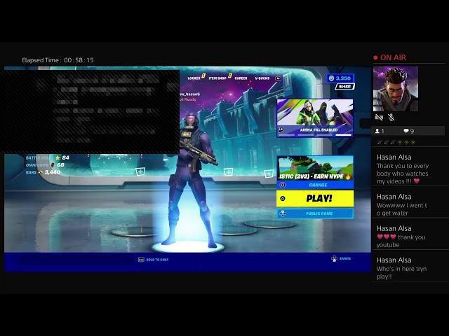 Fortnite join live stream please hasan alsa thank you