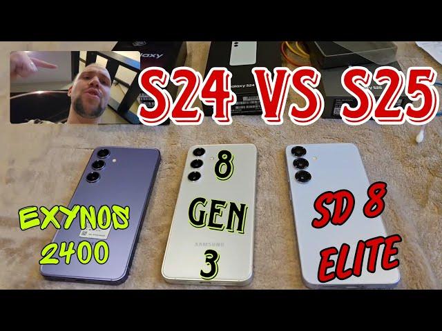 Samsung galaxy s25 vs s24 snapdragon elite vs 8 gen 3 vs exynos 2400 обзор и тест камеры и тротлинг