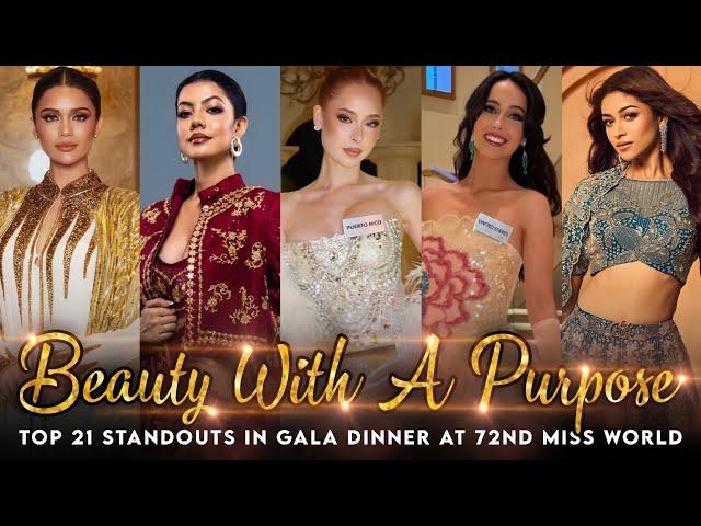 MISS WORLD 2025 - BEAUTY WITH A PURPOSE GALA DINNER (TOP 21 STANDOUTS) ️