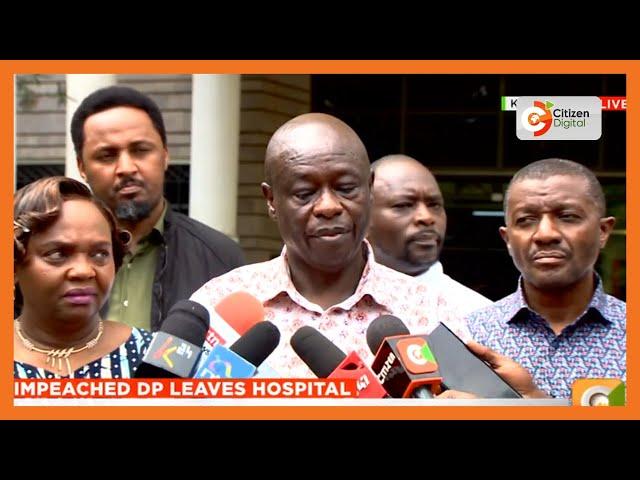 Gachagua: President Ruto’s men were calling here(hospital) asking whether I’m dead or I will recover