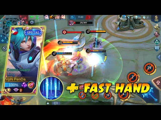 SUPER AGGRESIVE FAST HAND LING! | TOP GLOBAL LING GAMEPLAY | NOLING GAMING