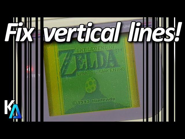 How to FIX Vertical Lines on a DMG Gameboy Screen