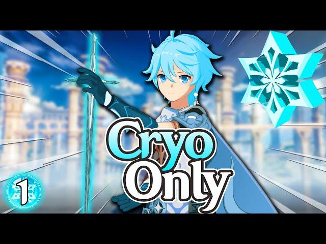 Can I beat Genshin with only Cryo characters?