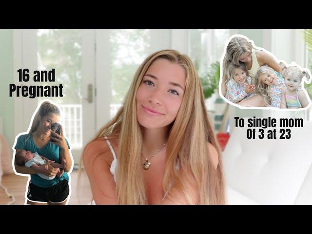 Becoming a mom at 16 to being a single mom of 3 at 23 // the full truth and missing pieces