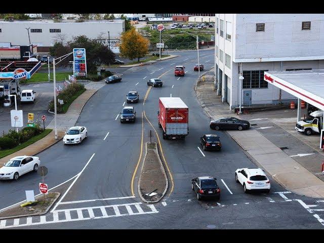 A time lapse of Worcester's Kelley Square, the top crash location in Massachusetts