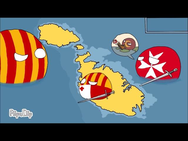 Historia Malta(Isla) Countryballs 