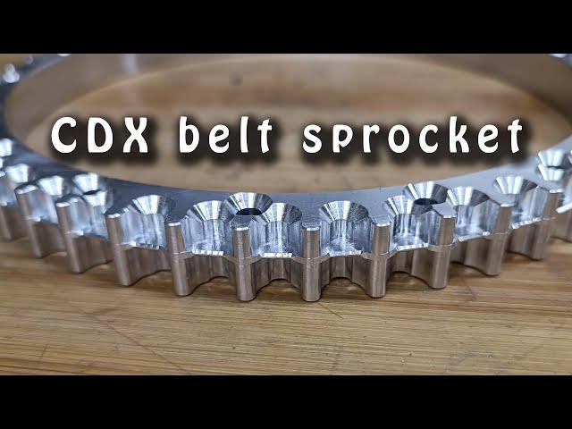 CDX belt sprocket 51T -  timelapse