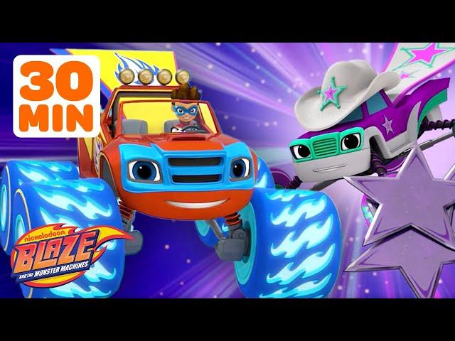 Superhero Blaze Rescues & Missions! w/ Starla! ⭐️ | 30 Minutes | Blaze and the Monster Machines