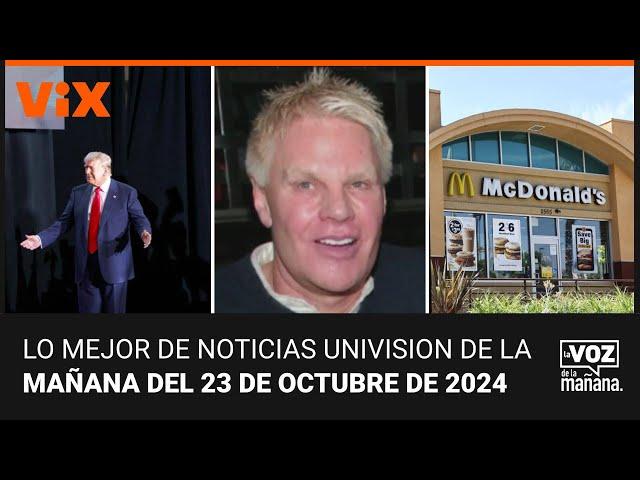 Lo mejor de Noticias Univision de la mañana | miércoles 23 de octubre de 2024