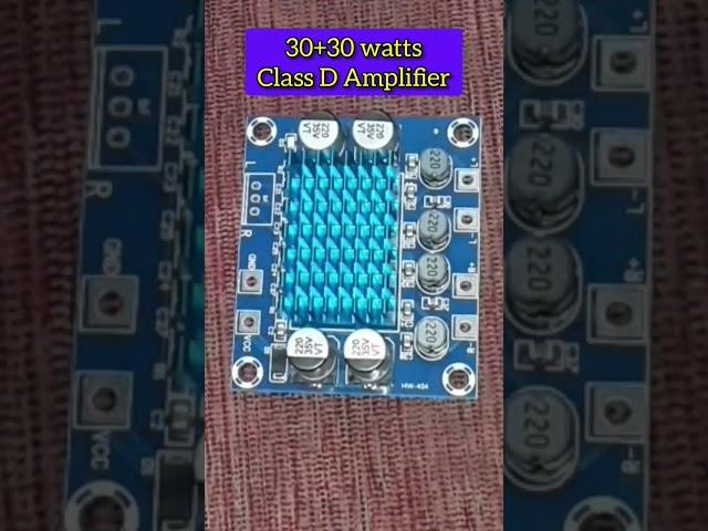 30+30 wattsClass D Amplifier #electronics #classd #amplifier #shorts #entertainment #unboxing