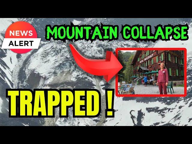 “10 Hotel Employees TRAPPED” due to landslide ! Glacier Collapse biggest Danger for Blatten !