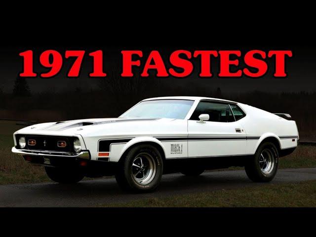 Top 10 FASTEST Muscle Cars of 1971