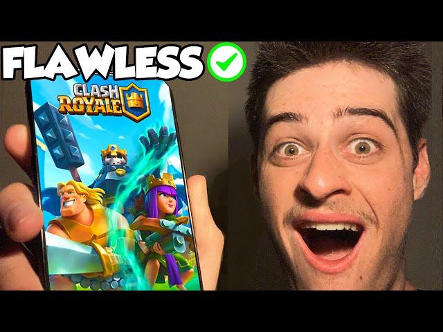 Beating Clash Royale Without Taking Damage