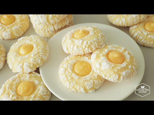 상큼함 폭발! 새콤하고 달콤한 레몬 커드 쿠키 만들기 : Soft Lemon Curd Cookies Recipe | Cooking tree