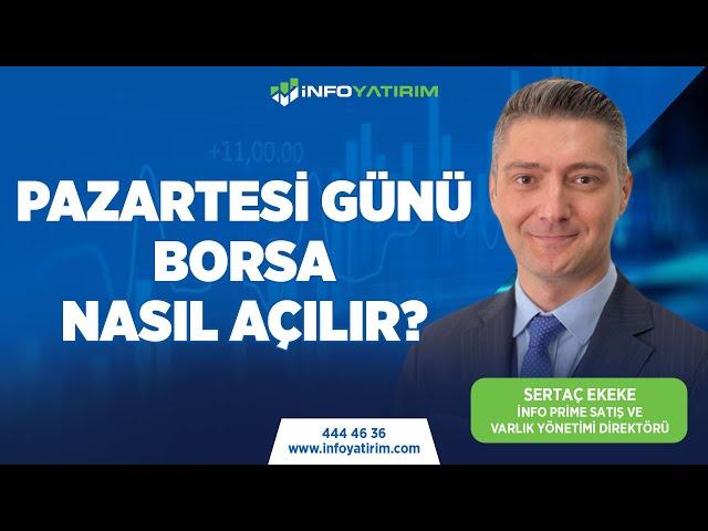 PAZARTESİ GÜNÜ BORSA NASIL AÇILIR? | SERTAÇ EKEKE YORUMLADI | İnfo Yatırım