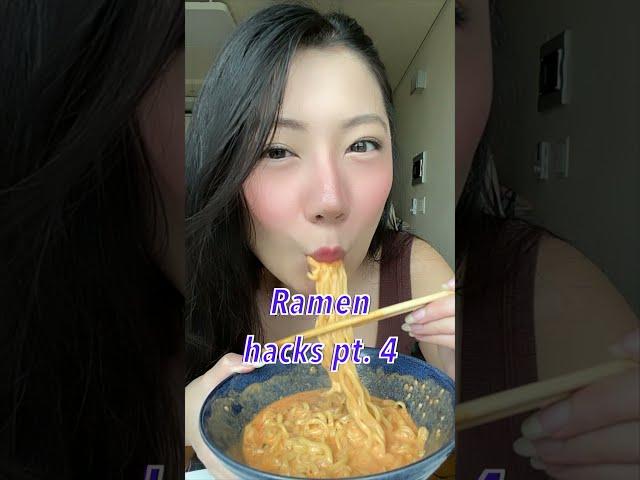 RAMEN HACKS || Creamy SAMYANG Cheese || SPICY Korean Noodles #shorts