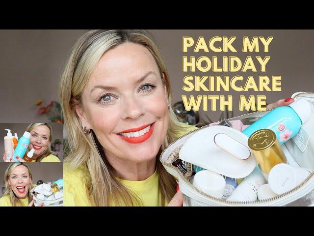 Pack my holiday skincare with me | Caroline Barnes SPEED BEAUTY