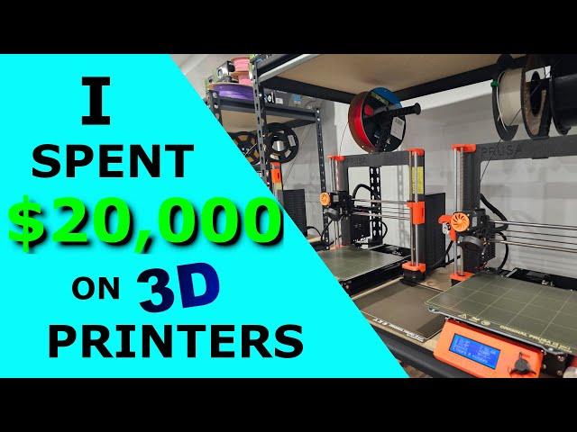 3d Print Farm Tour -  $100,000 Per Year 3d Printing on Etsy!