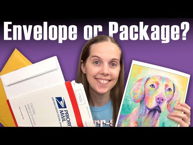 Shipping Art Prints - Envelope Rate vs Package (with USPS)