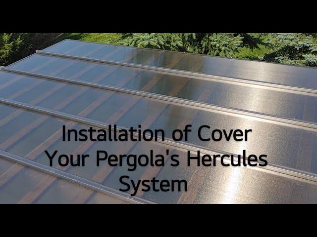 Installation of Cover Your Pergola's Hercules System - Enhance Your Pergola in Minutes