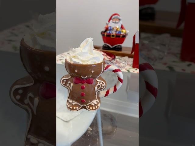 Enjoying Coffee in a Gingerbread Mug: Whipped Cream & Sprinkles Magic!