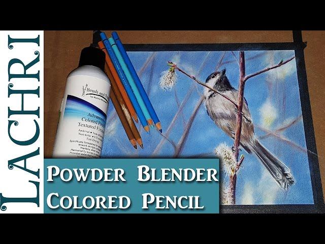 First Impressions of the new Powder Blender for Colored Pencil and drawing demo w/ Lachri