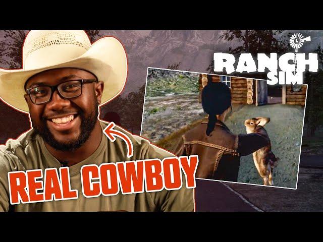 Real Cowboys Play a Quest on Ranch Simulator