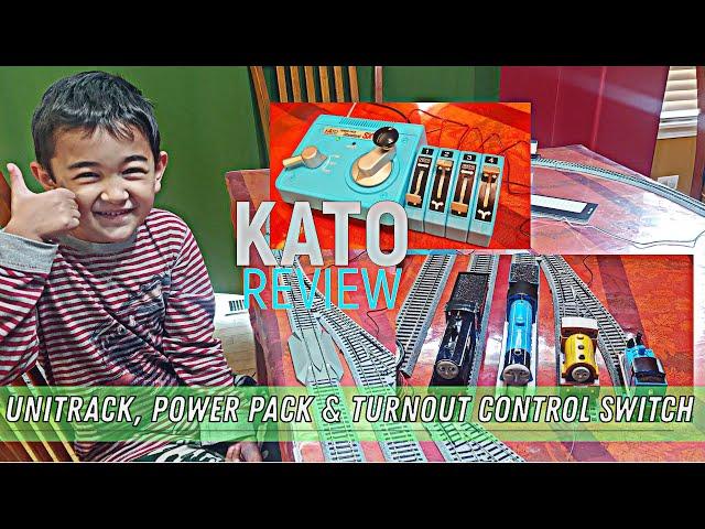 Kato Unitrack Turnout Switch & Power Pack - HO Scale Model Railroad Review