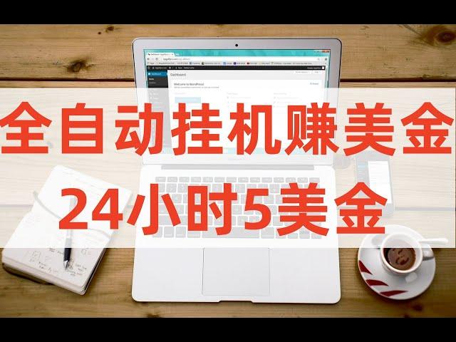 全自动挂机赚美金24小时5美金，全自动挂机项目，网赚项目，新手赚钱项目。